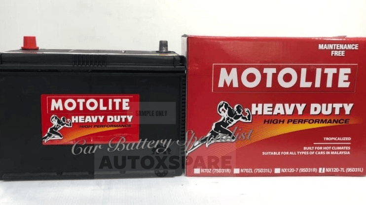 MOTOLITE BATTERY MAINTENANCE FREE ( MF ) SIZE NX120-7L